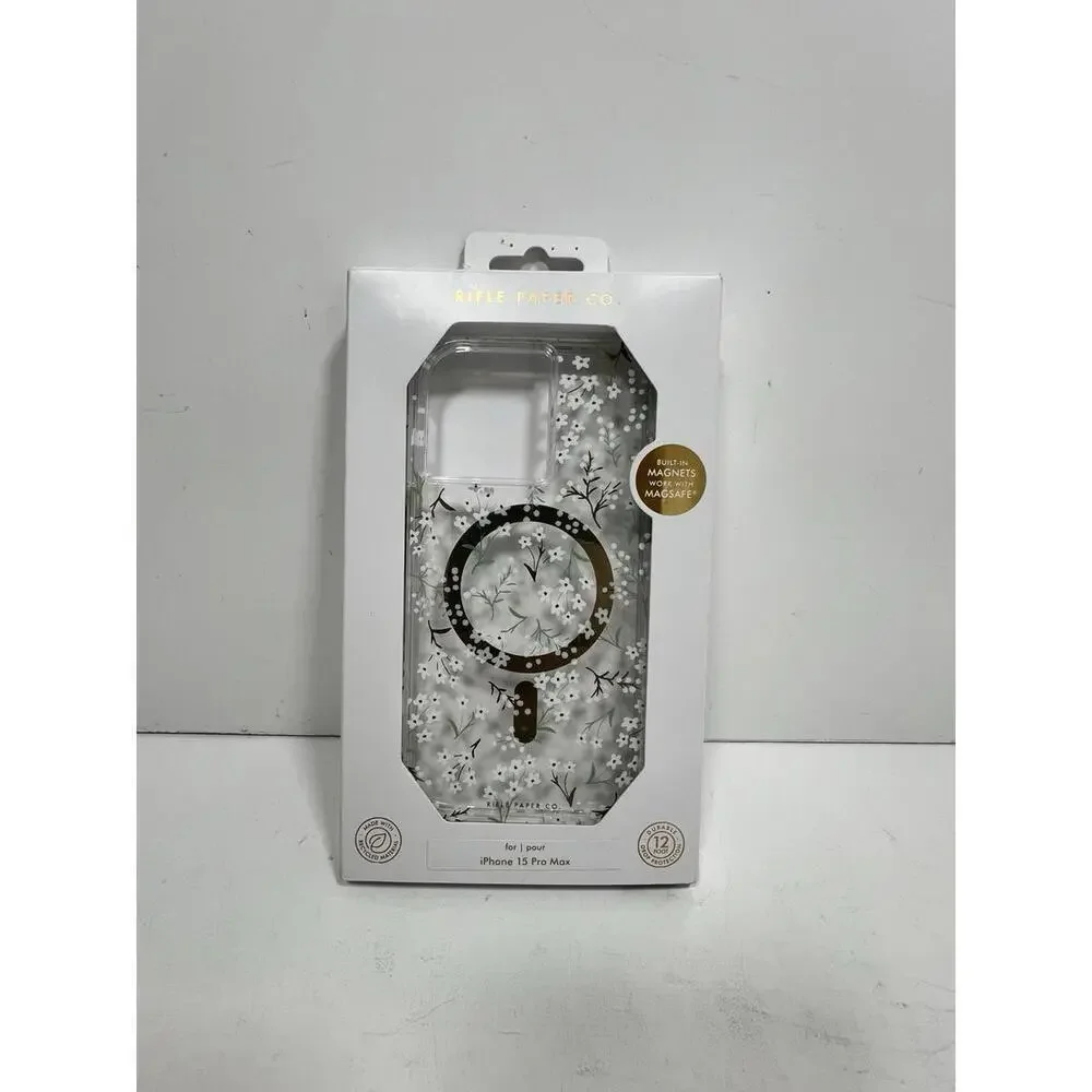 Rifle Paper Co. Case For MagSafe For iPhone 15 Pro Max- Petite Fleurs